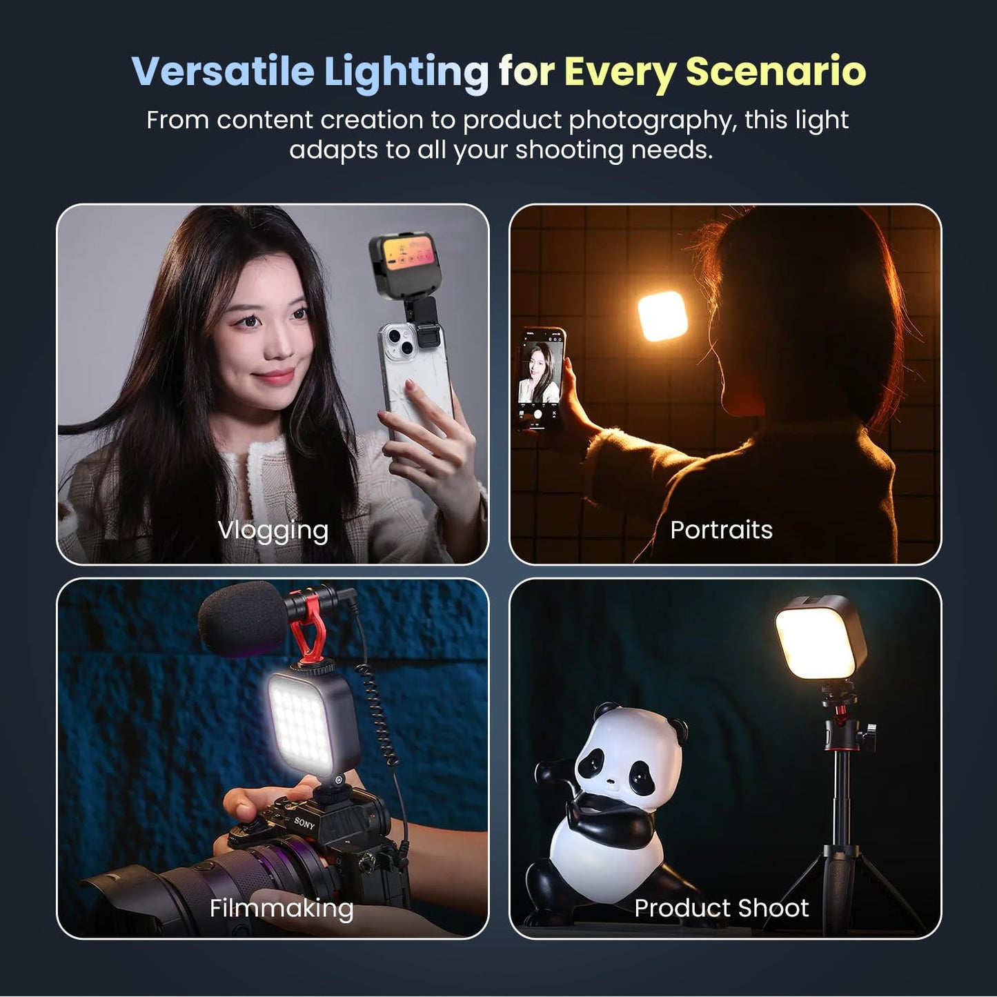 Glow LED Selfie Light for Photos, Reels & Video Calls