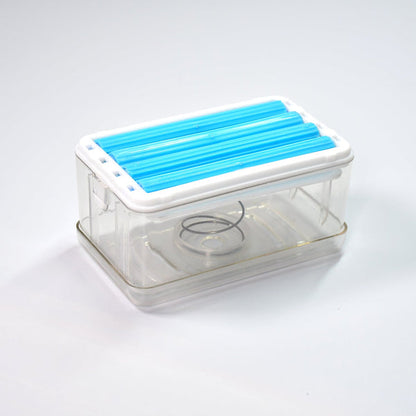 MAPPERZ Soap Dish with Drain Multifunctional Soap Dish Soap Cleaning Storage Foaming Box for Home Bathroom Kitchen Keep Soap Dry& Easy to Clean