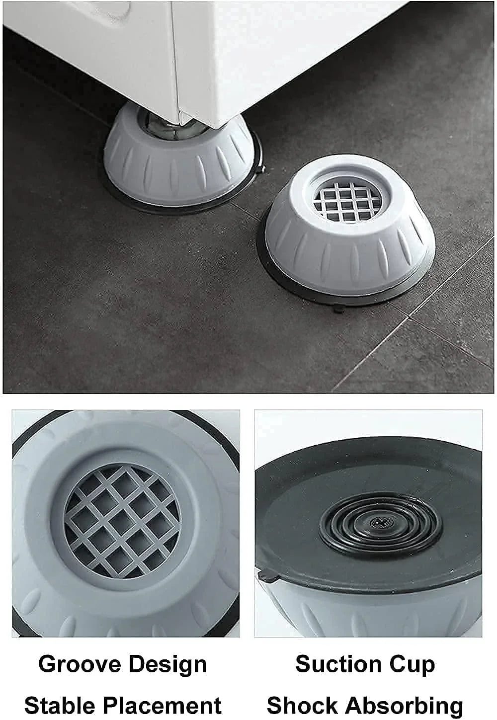 Anti Vibration Washing Machine Pads (Set of 4)